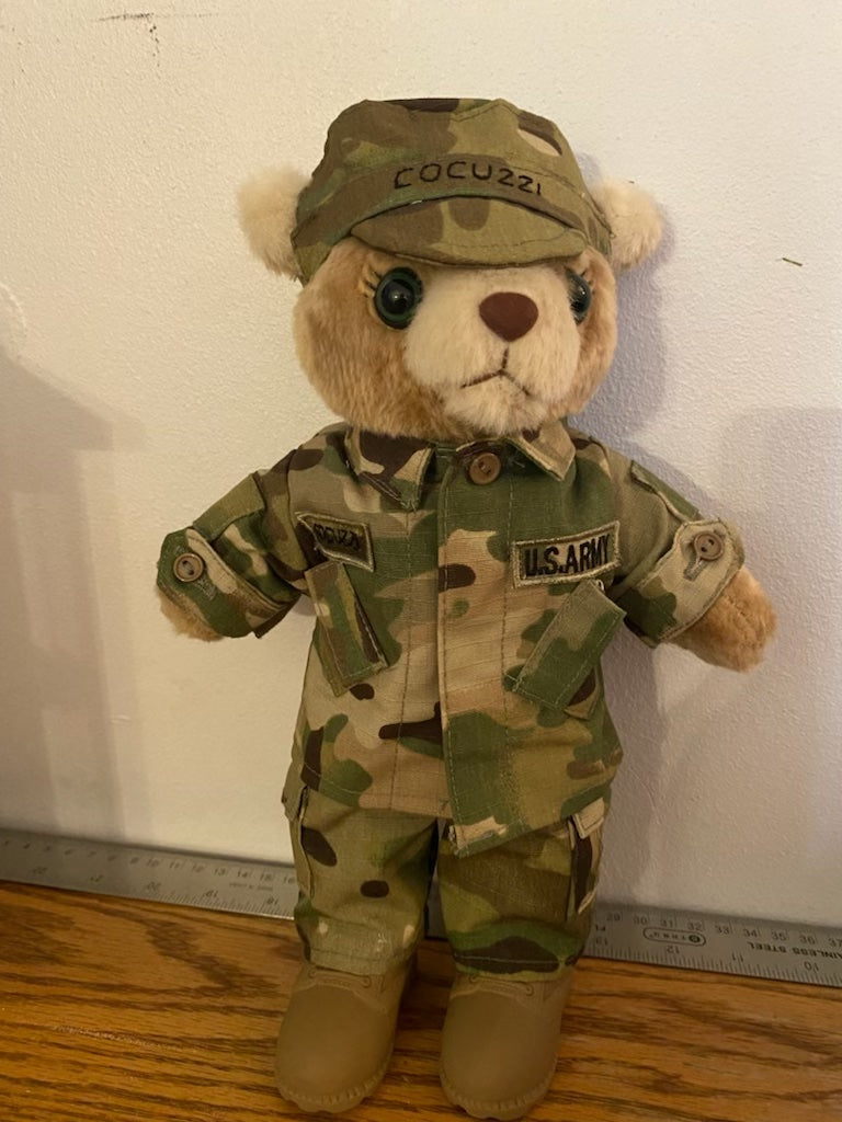 Cute Military Memory Bear Customized Personalized Military Teddy Bears