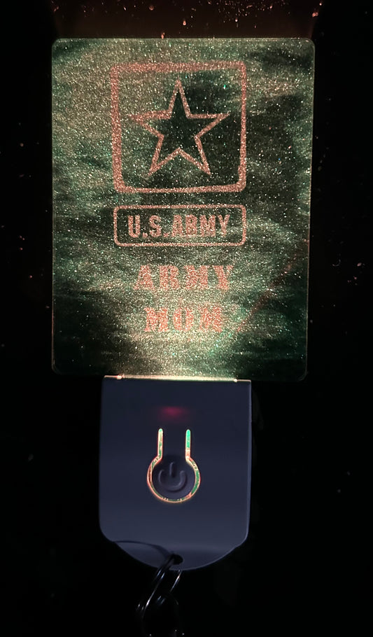 Army LED Light up Keychain