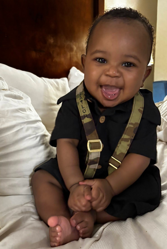 Personalized Camo Children's Suspenders